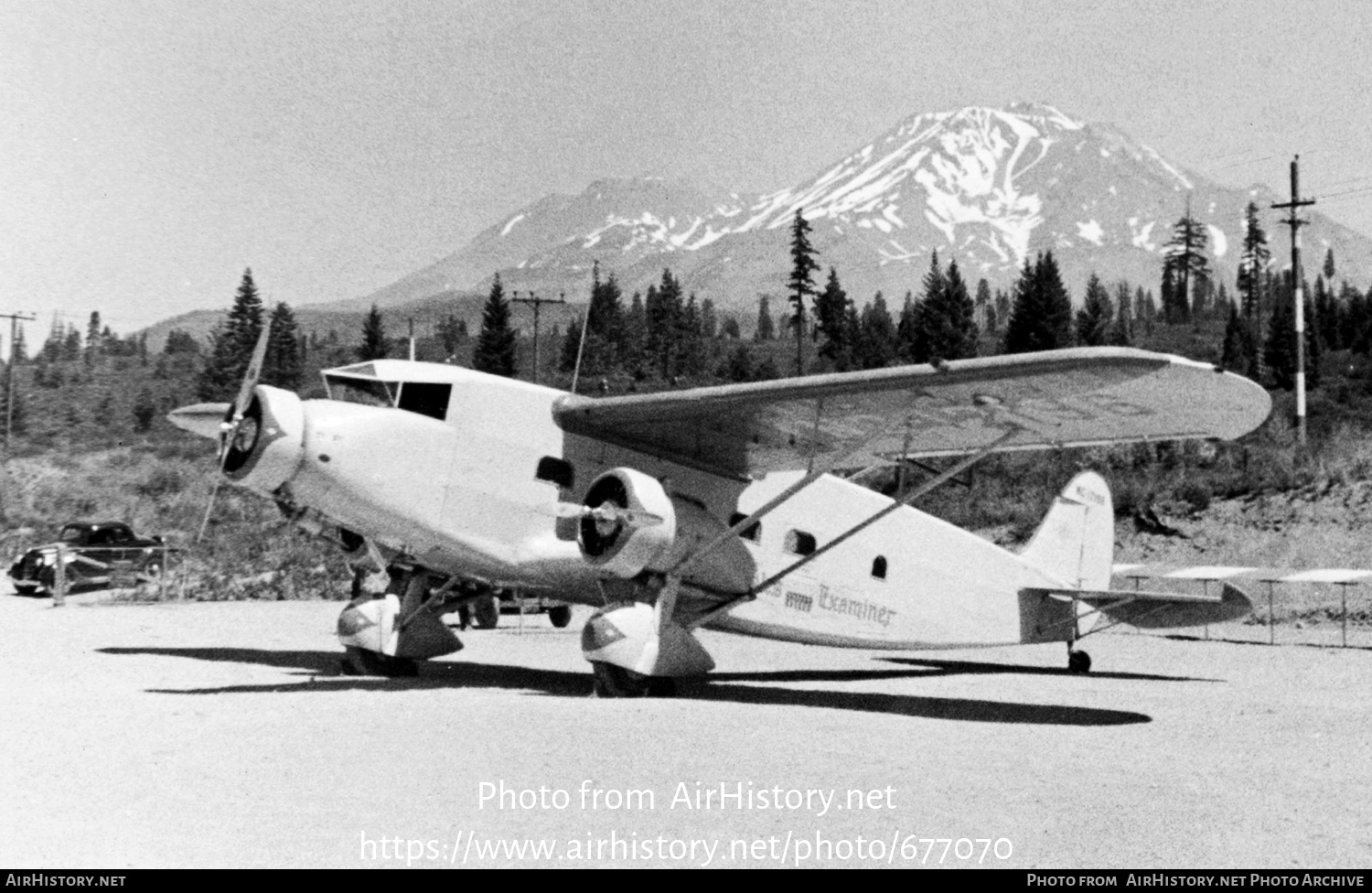 Aircraft Photo of NC12196 | Stinson U | San Francisco Examiner | AirHistory.net #677070