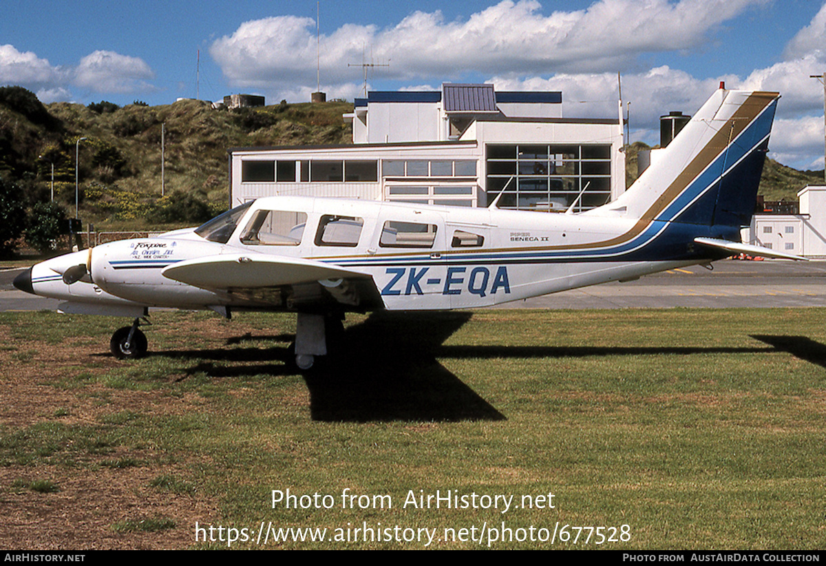 Aircraft Photo of ZK-EQA | Piper PA-34-200T Seneca II | Foxpine Air Charter | AirHistory.net #677528