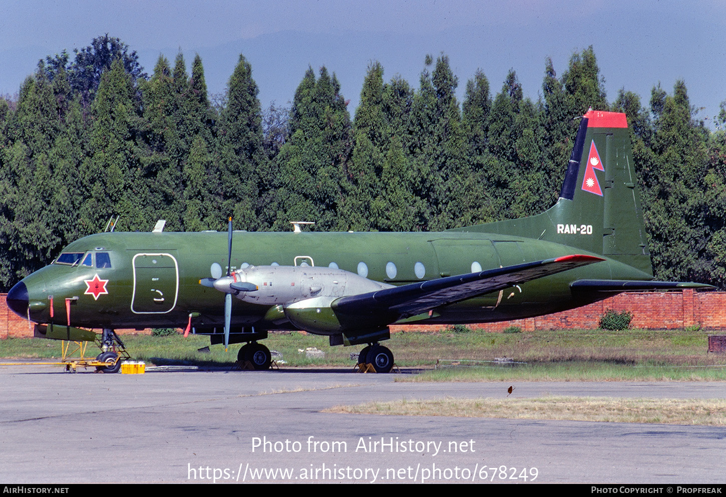 Aircraft Photo of RAN-20 | Hawker Siddeley HS-748 Srs2A/271LFD | Nepal - Army | AirHistory.net #678249
