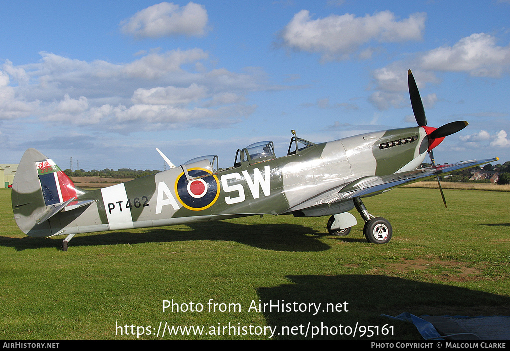 Aircraft Photo Of G CTIX PT462 Supermarine 509 Spitfire T9 UK