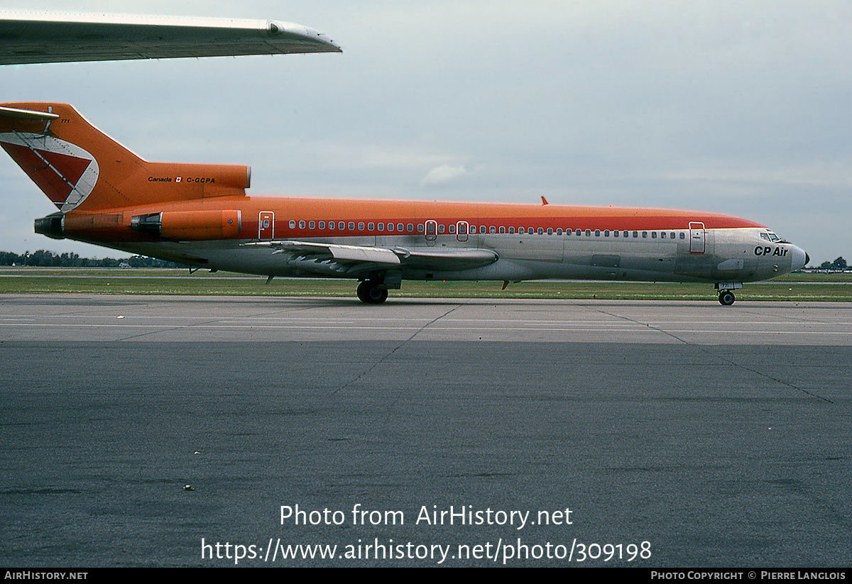 Aircraft Photo Of C GCPA Boeing 727 217 Adv CP Air AirHistory Net