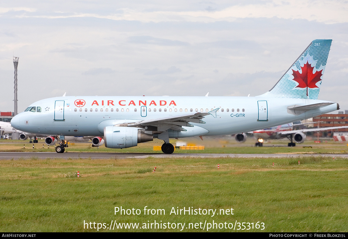 Aircraft Photo Of C GITR Airbus A319 112 Air Canada AirHistory