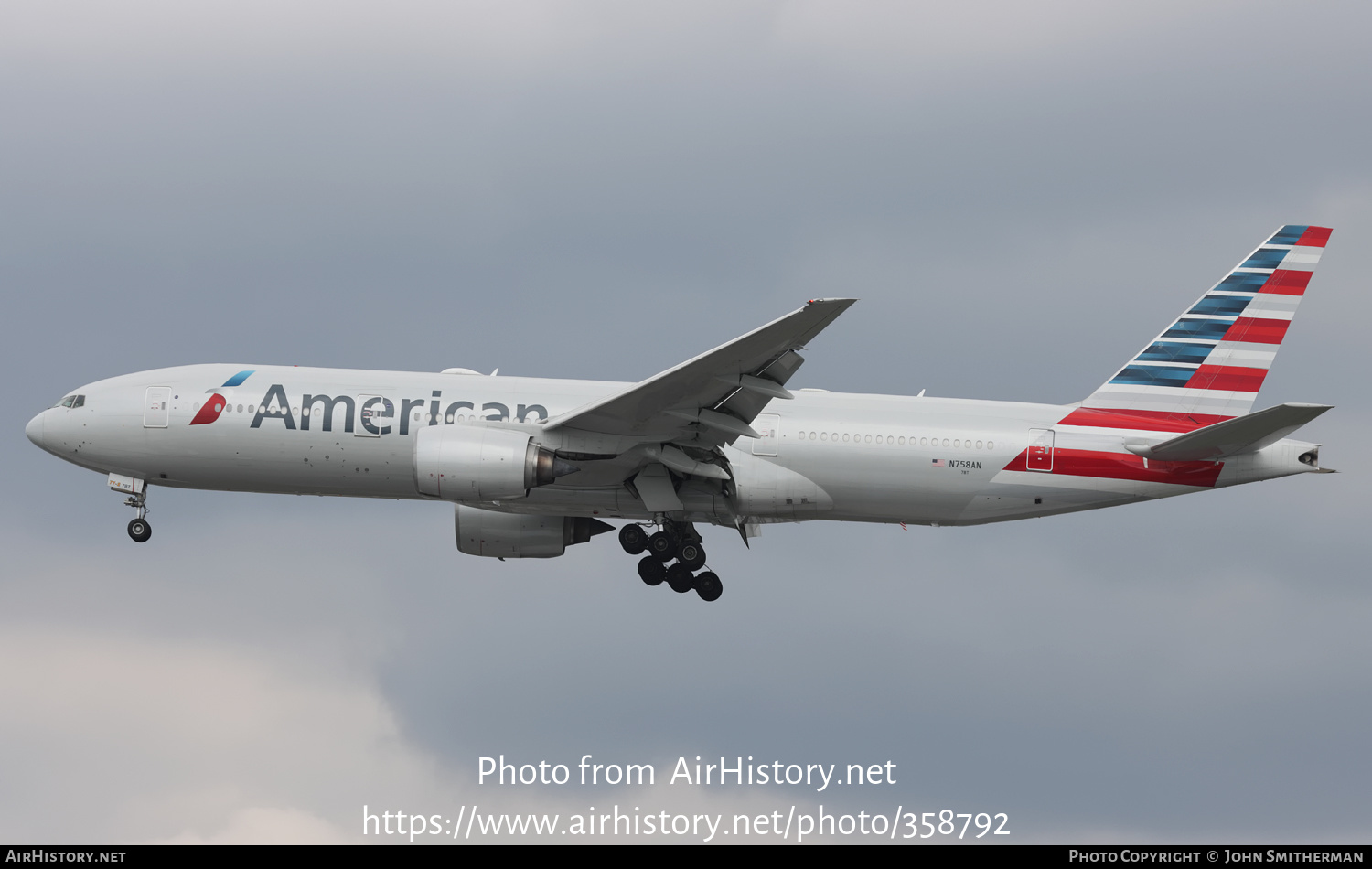 Aircraft Photo Of N An Boeing Er American Airlines