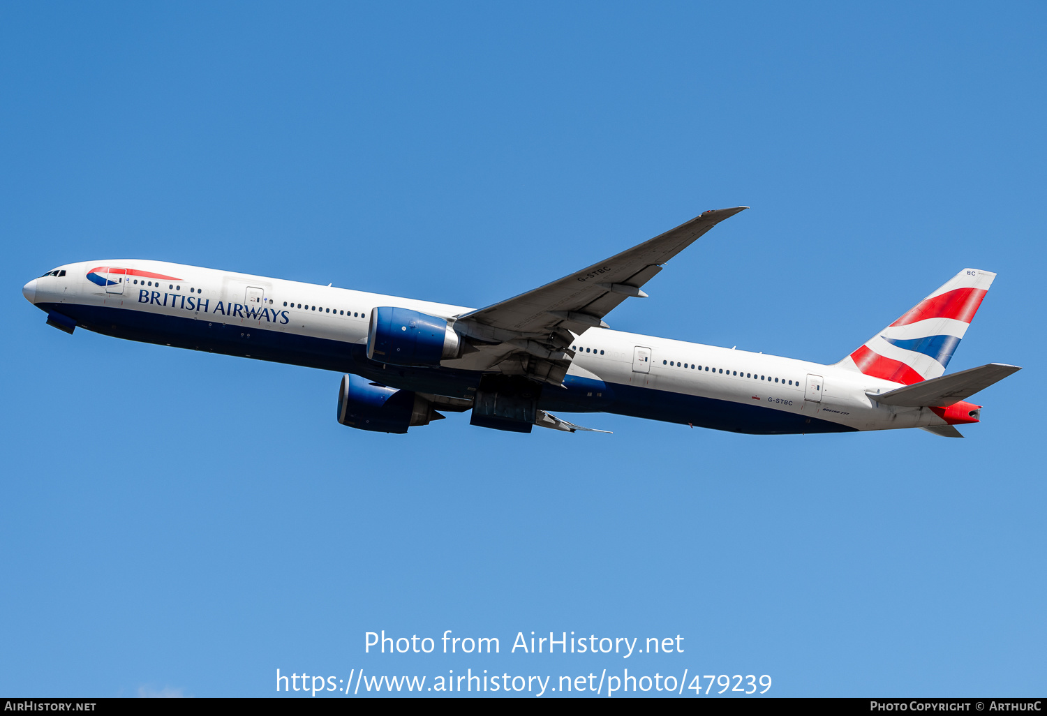 Aircraft Photo Of G STBC Boeing 777 36N ER British Airways