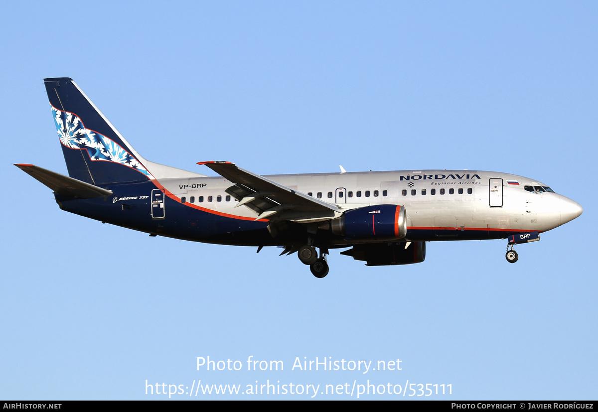 Aircraft Photo Of VP BRP Boeing 737 505 Nordavia Regional