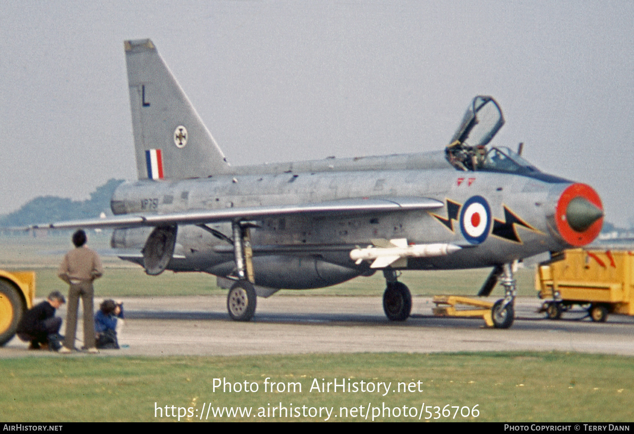 Aircraft Photo Of XP751 English Electric Lightning F3 UK Air