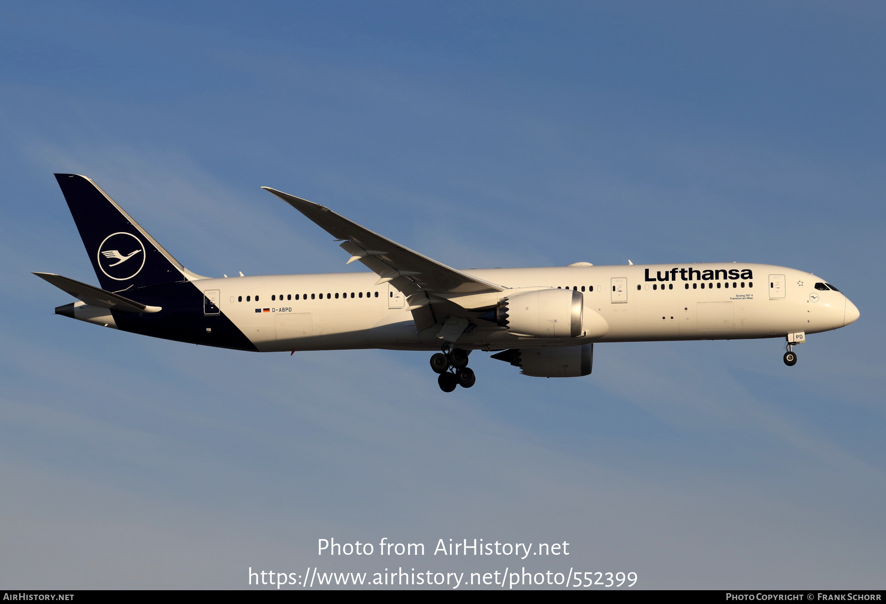 Aircraft Photo Of D Abpd Boeing Dreamliner Lufthansa