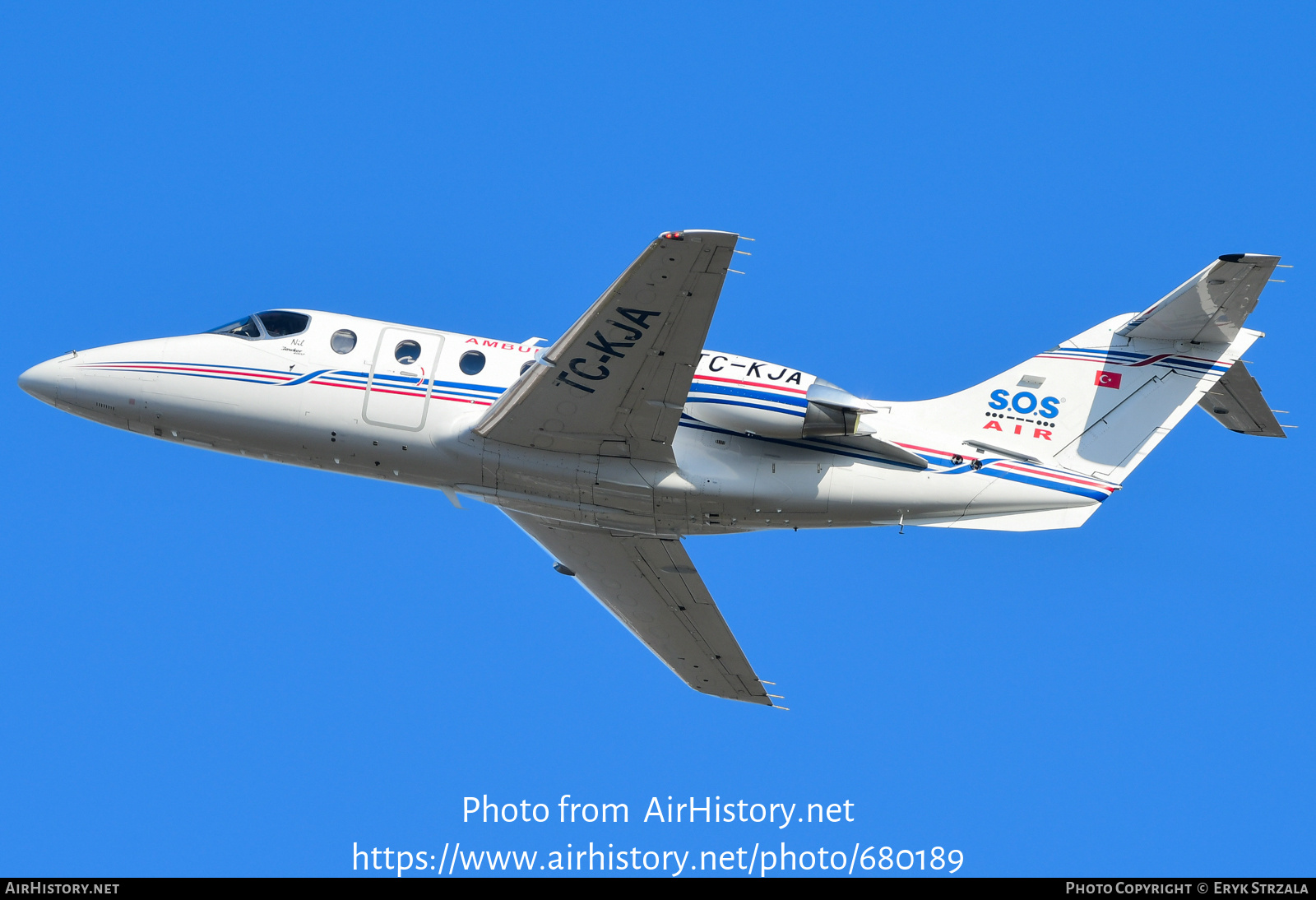 Aircraft Photo of TC-KJA | Beech Beechjet 400A | S.O.S Air | AirHistory.net #680189