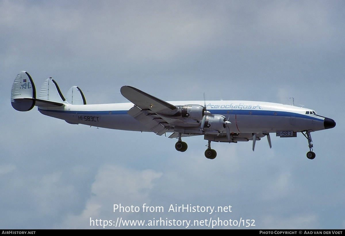 Aircraft Photo of HI-583CT | Lockheed C-121G Super Constellation | Aerochago | AirHistory.net #152