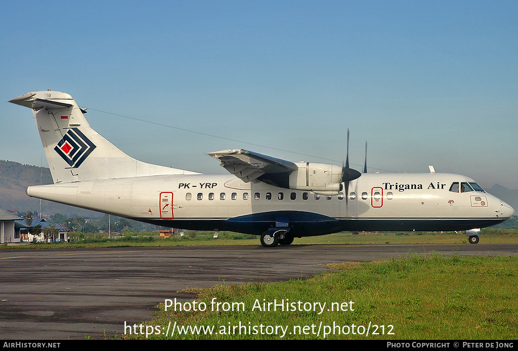 Aircraft Photo of PK-YRP | ATR ATR-42-300 | Trigana Air | AirHistory.net #212