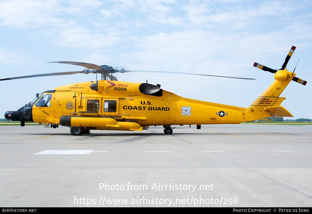 Aircraft Photo of 6006 | Sikorsky MH-60T Jayhawk (S-70B-5) | USA - Coast Guard | AirHistory.net #298