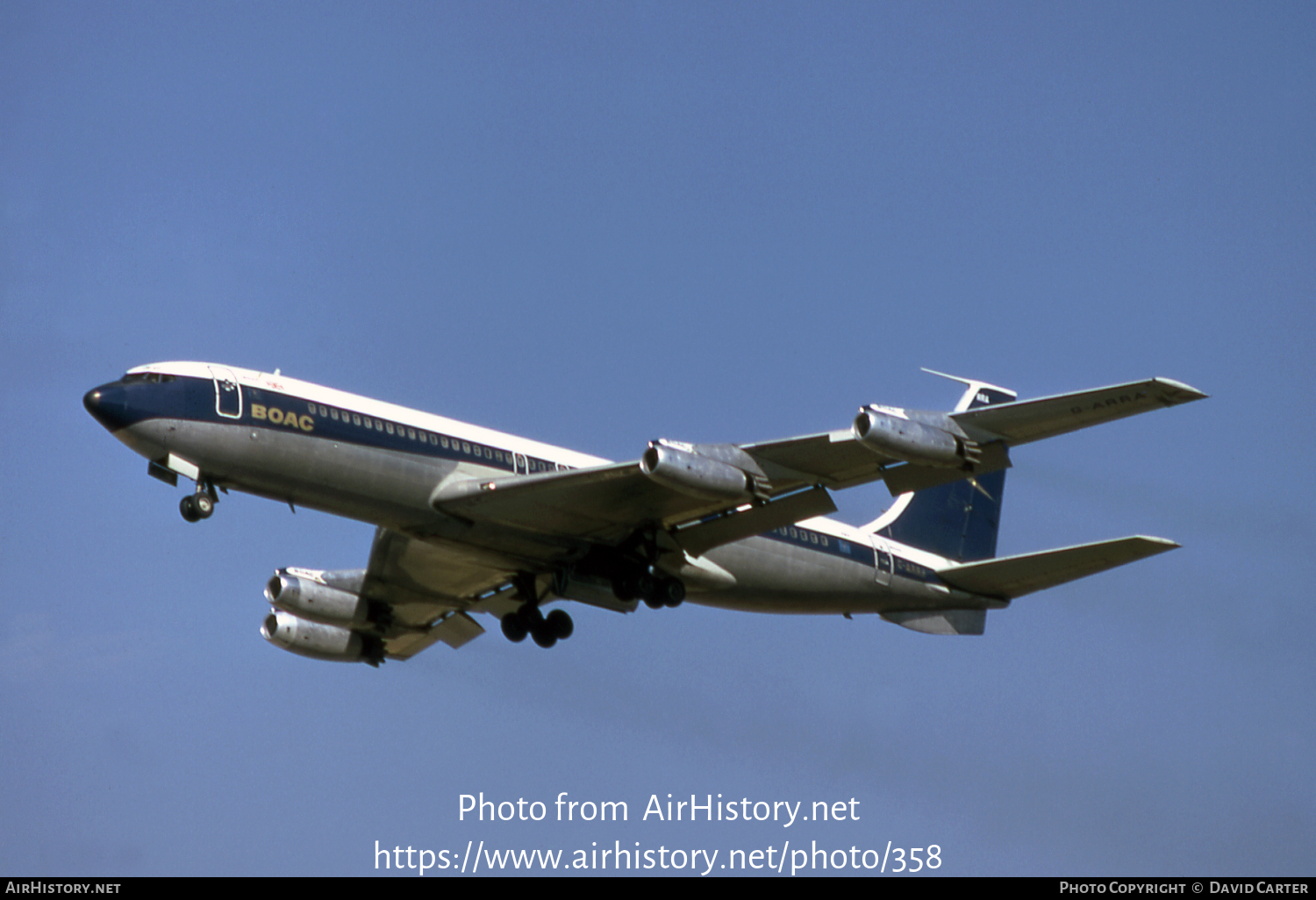 Aircraft Photo Of G-ARRA | Boeing 707-436 | BOAC - British Overseas ...