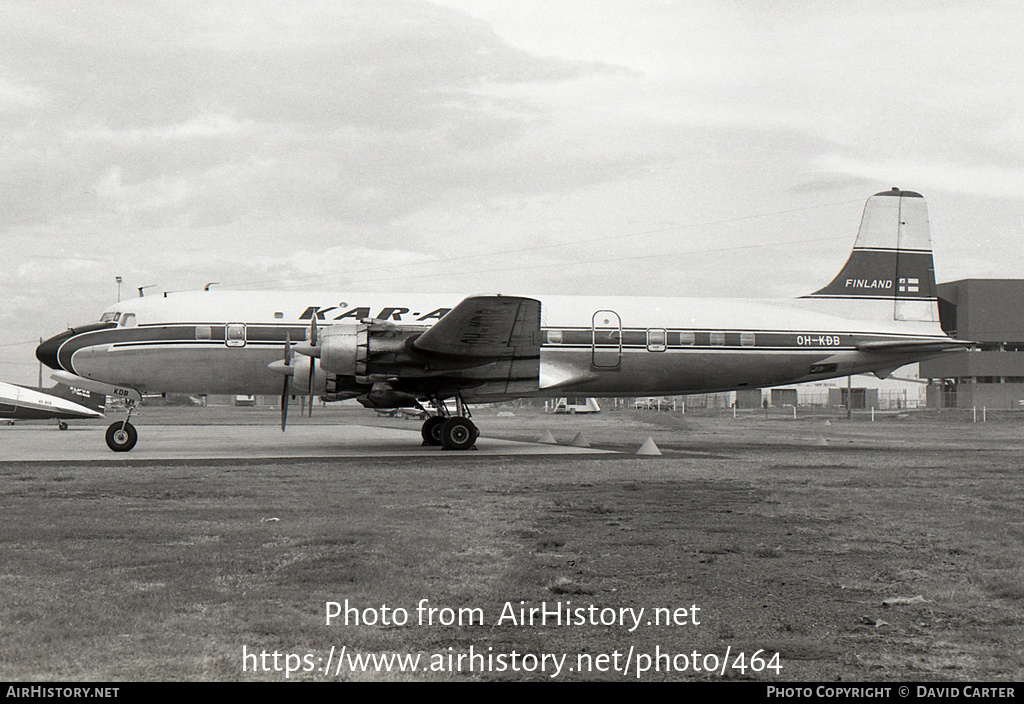 Aircraft Photo of OH-KDB | Douglas DC-6B | Kar-Air | AirHistory.net #464