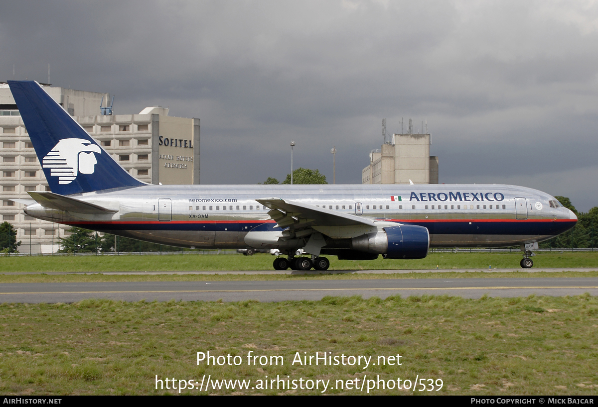 Aircraft Photo of XA-OAM | Boeing 767-2B1/ER | AeroMéxico | AirHistory.net #539