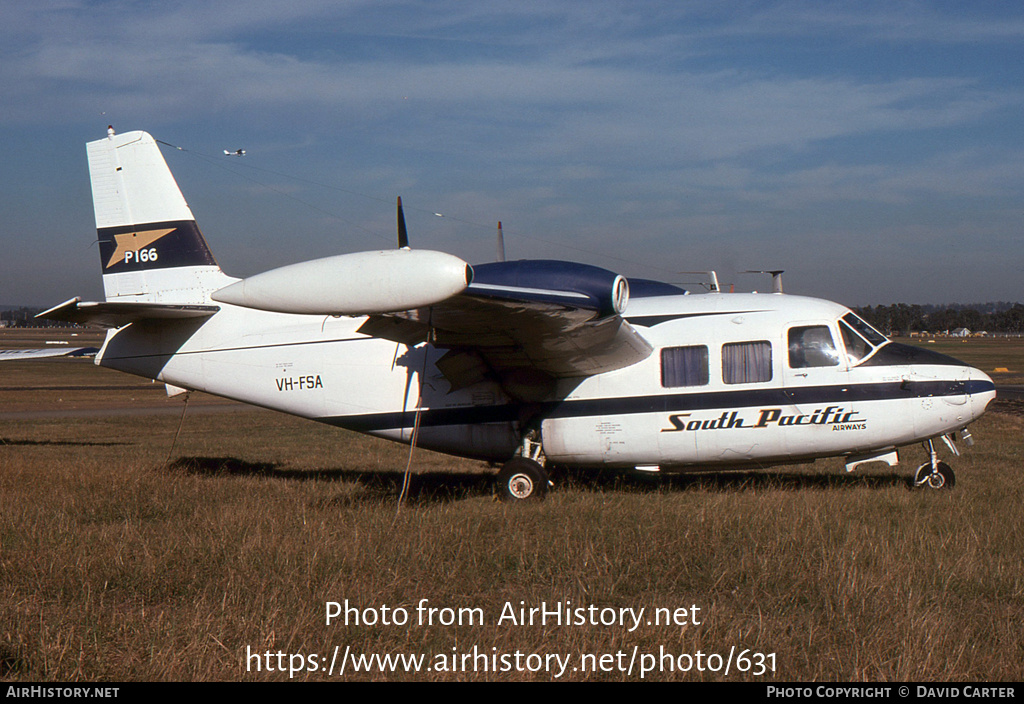 Aircraft Photo of VH-FSA | Piaggio P-166 | South Pacific Airways - SPA | AirHistory.net #631