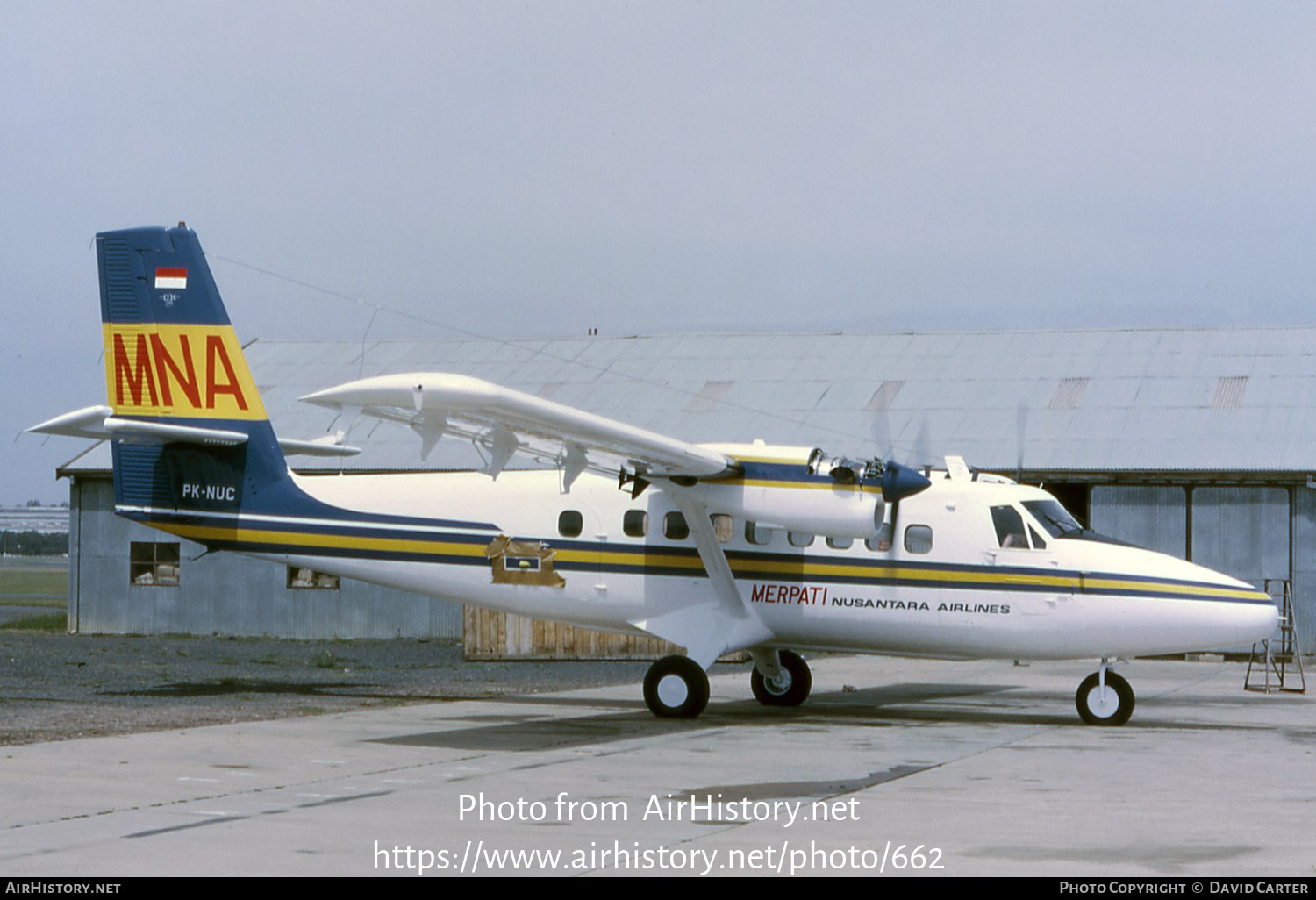 Aircraft Photo of PK-NUC | De Havilland Canada DHC-6-100 Twin Otter | Merpati Nusantara Airlines | AirHistory.net #662