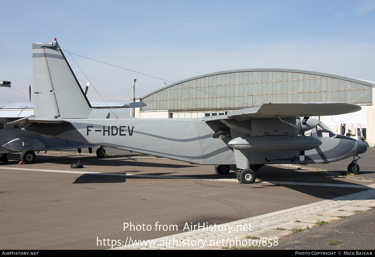 Aircraft Photo of F-HDEV | Pilatus Britten-Norman BN-2T Turbine Islander | AirHistory.net #858