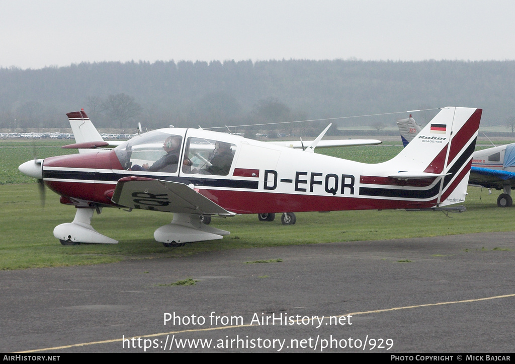 Aircraft Photo of D-EFQR | Robin DR-400-180 Regent | AirHistory.net #929