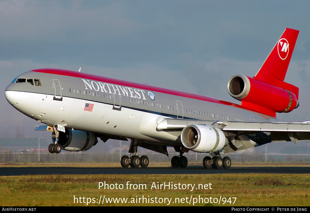Aircraft Photo of N243NW | McDonnell Douglas DC-10-30(ER) | Northwest Airlines | AirHistory.net #947