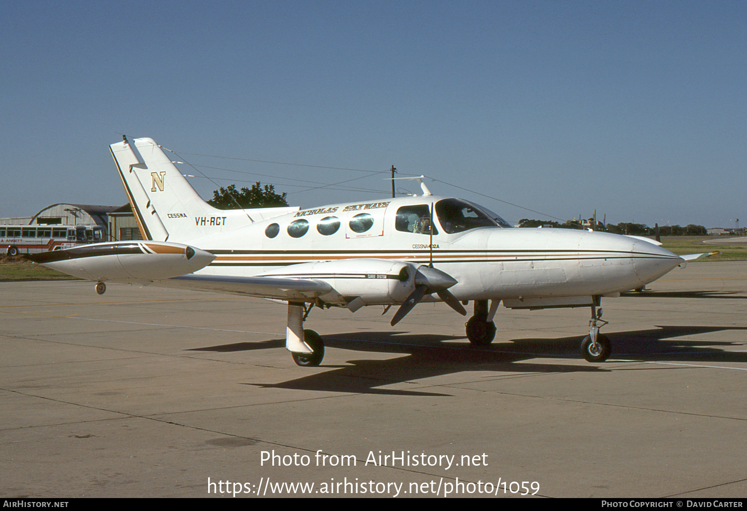 Aircraft Photo of VH-RCT | Cessna 402A | Nicholas Skyways | AirHistory.net #1059