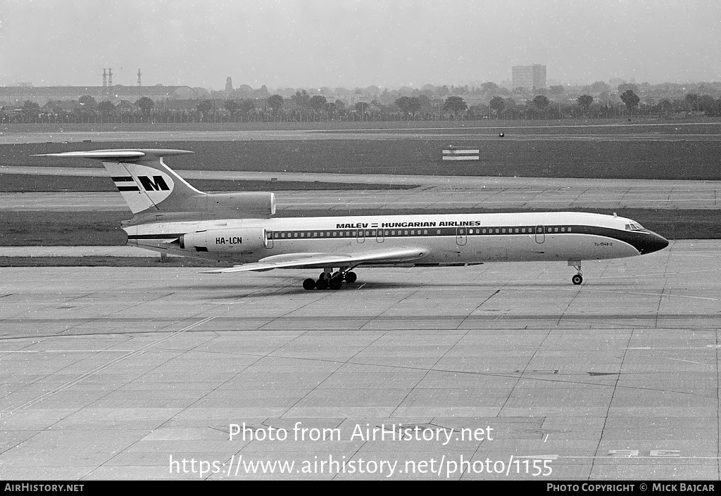 Aircraft Photo of HA-LCN | Tupolev Tu-154B-2 | Malév - Hungarian Airlines | AirHistory.net #1155