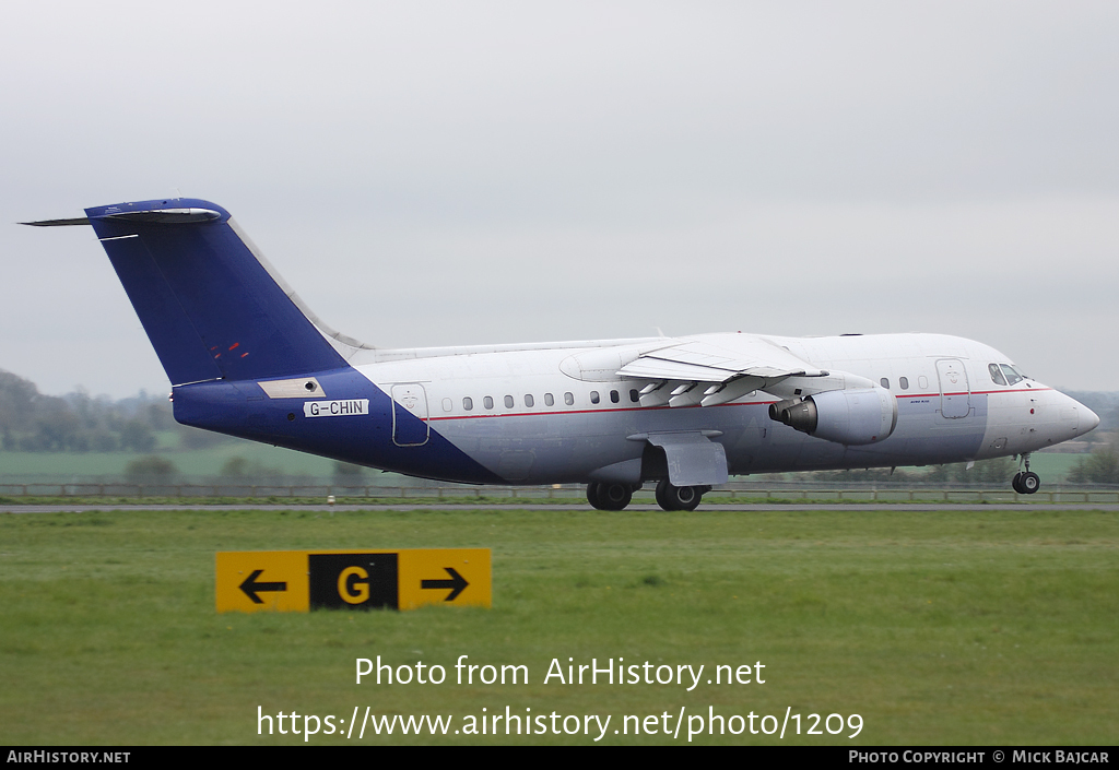 Aircraft Photo of G-CHIN | British Aerospace Avro 146-RJ85 | AirHistory.net #1209