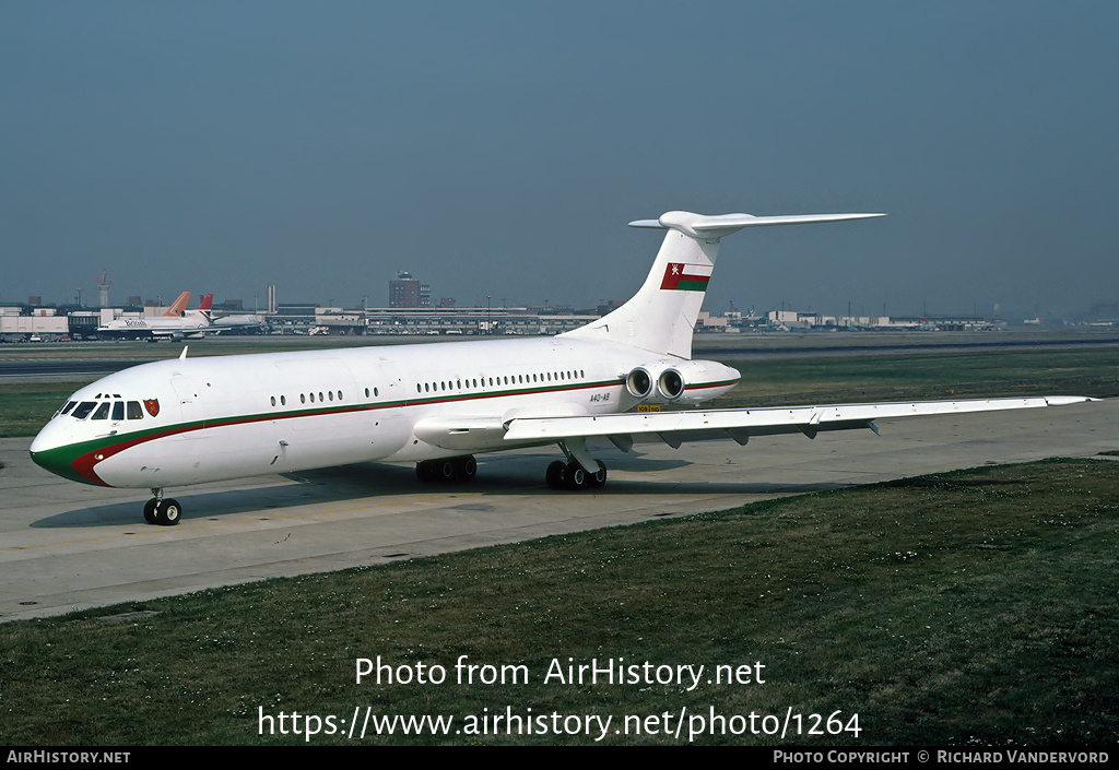 Aircraft Photo of A4O-AB | Vickers VC10 Srs1103 | Oman Royal Flight | AirHistory.net #1264