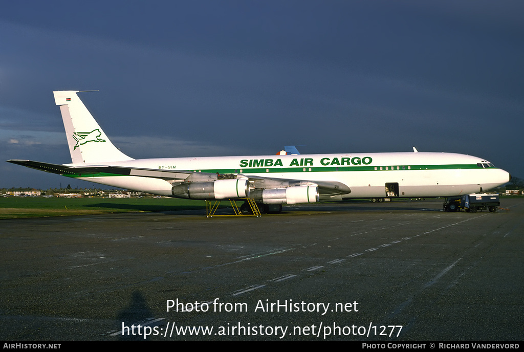 Aircraft Photo of 5Y-SIM | Boeing 707-336C | Simba Air Cargo | AirHistory.net #1277