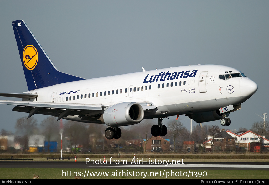 Aircraft Photo of D-ABIC | Boeing 737-530 | Lufthansa | AirHistory.net #1390