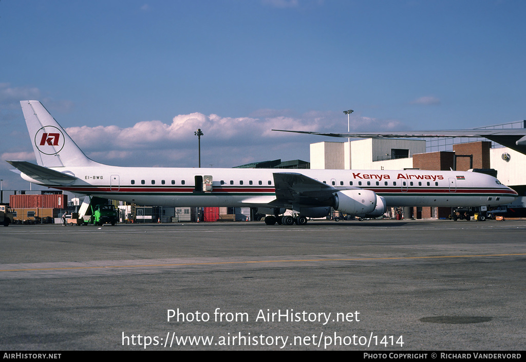 Aircraft Photo of EI-BWG | McDonnell Douglas DC-8-71 | Kenya Airways | AirHistory.net #1414