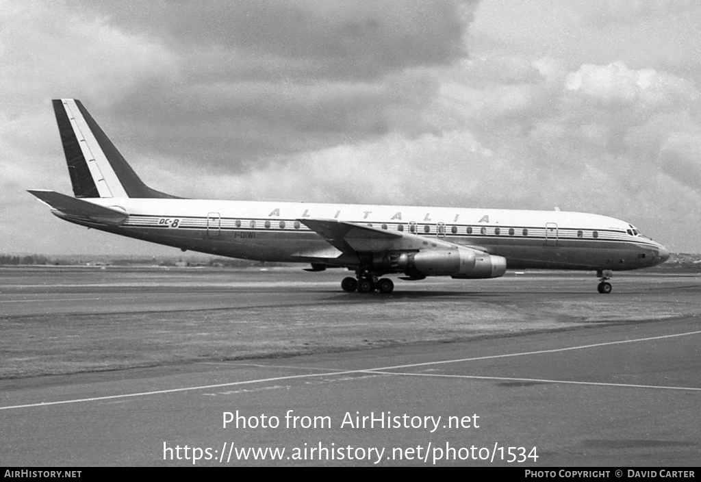 Aircraft Photo of I-DIWI | Douglas DC-8-43 | Alitalia | AirHistory.net #1534