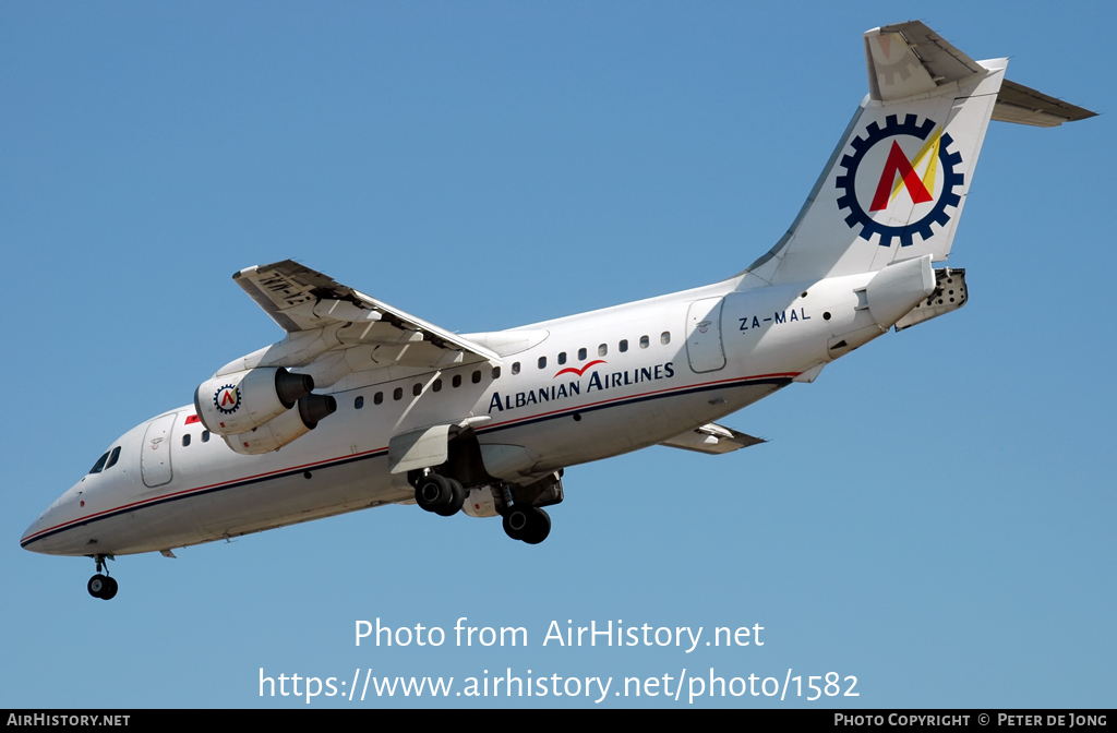 Aircraft Photo of ZA-MAL | British Aerospace BAe-146-200A | Albanian Airlines | AirHistory.net #1582