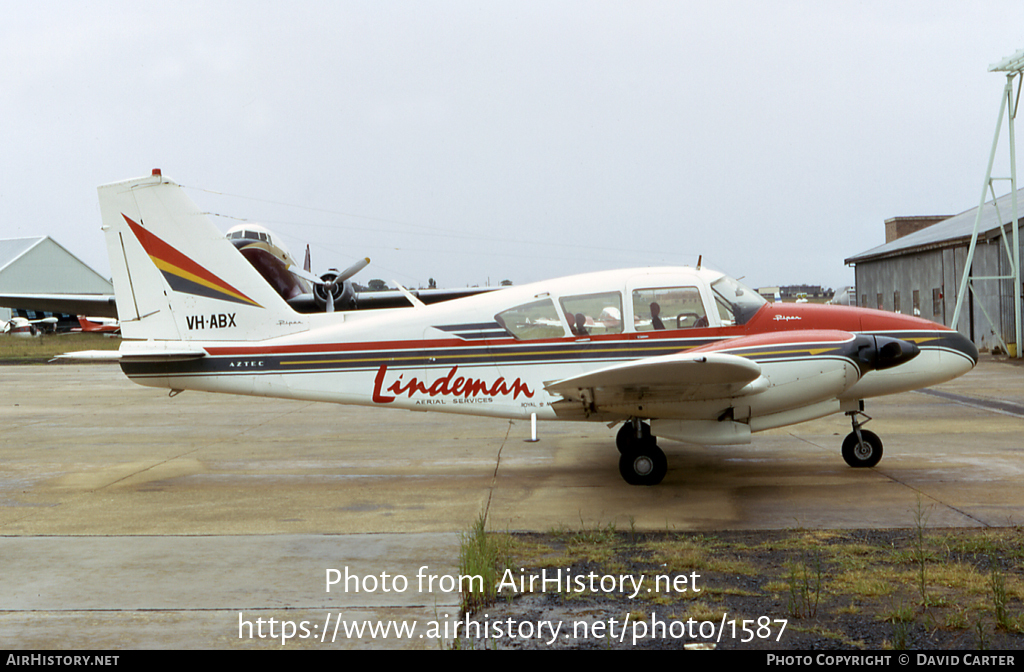 Aircraft Photo of VH-ABX | Piper PA-23-250 Aztec C | Lindeman Aerial Services | AirHistory.net #1587