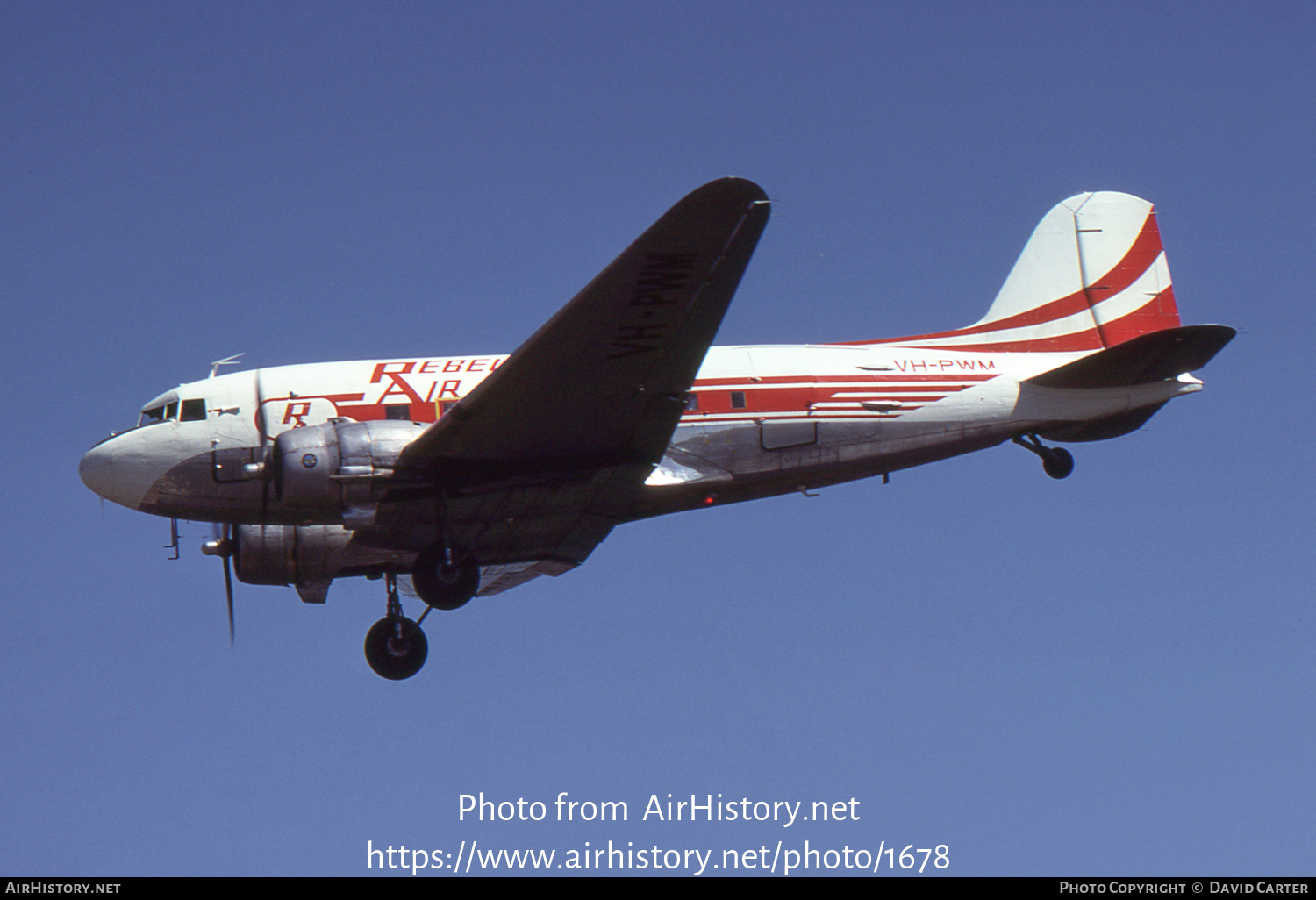 Aircraft Photo of VH-PWM | Douglas C-47A Skytrain | Rebel Air | AirHistory.net #1678