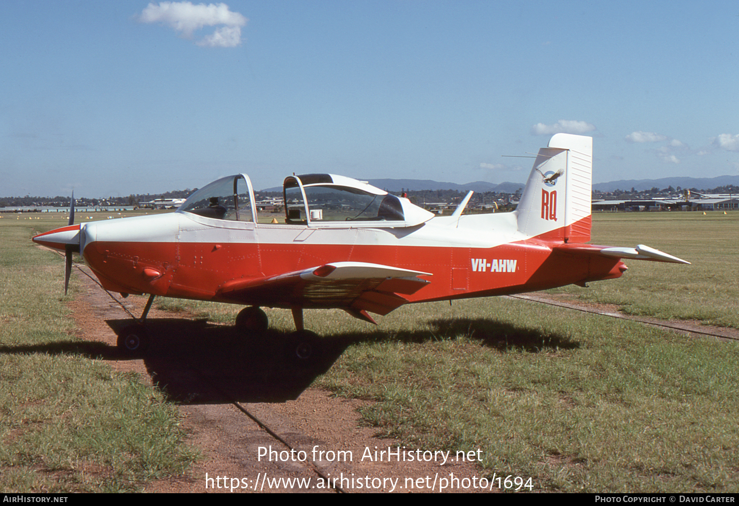 Aircraft Photo of VH-AHW | AESL Airtourer T5 Super 150 | Royal Queensland Aero Club | AirHistory.net #1694