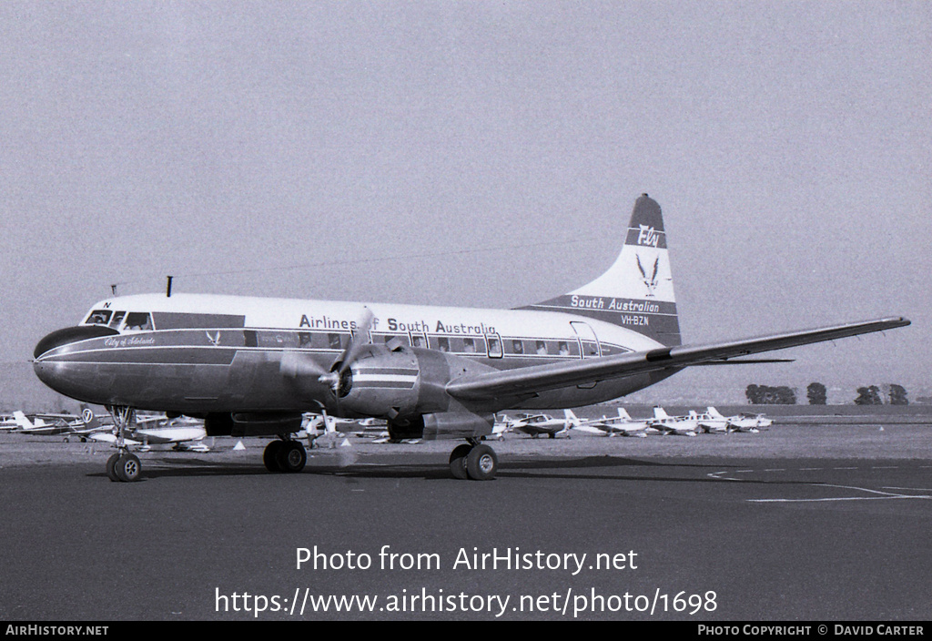 Aircraft Photo of VH-BZN | Convair 440-97 Metropolitan | Airlines of South Australia - ASA | AirHistory.net #1698