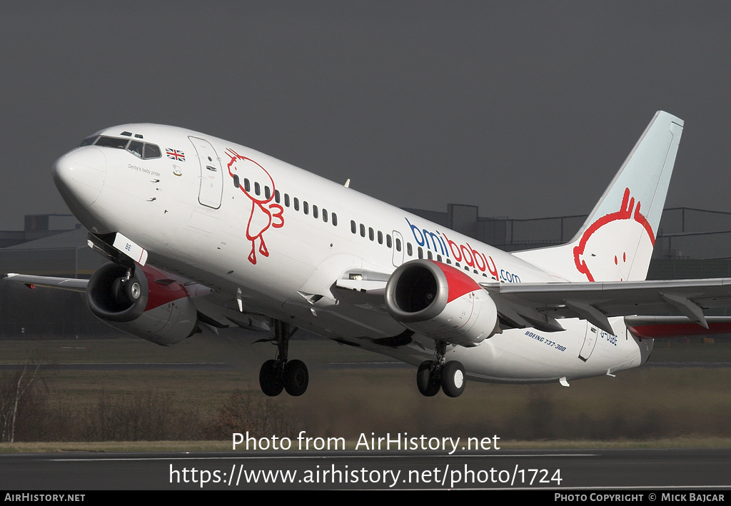 Aircraft Photo of G-OGBE | Boeing 737-3L9 | Bmibaby | AirHistory.net #1724