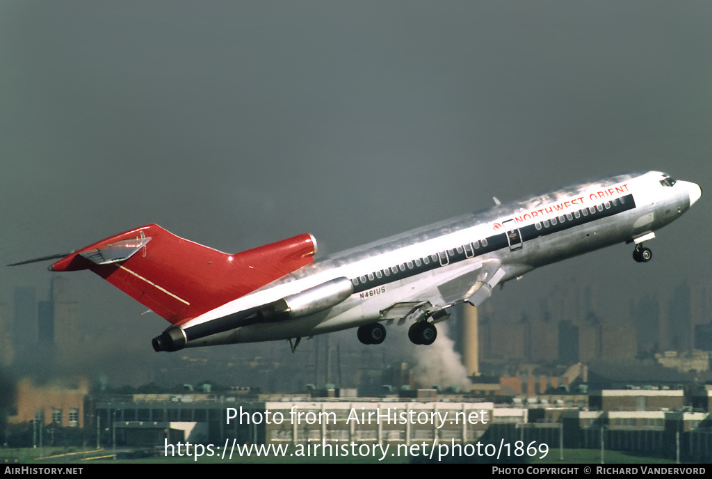 Aircraft Photo of N461US | Boeing 727-51 | Northwest Orient Airlines | AirHistory.net #1869