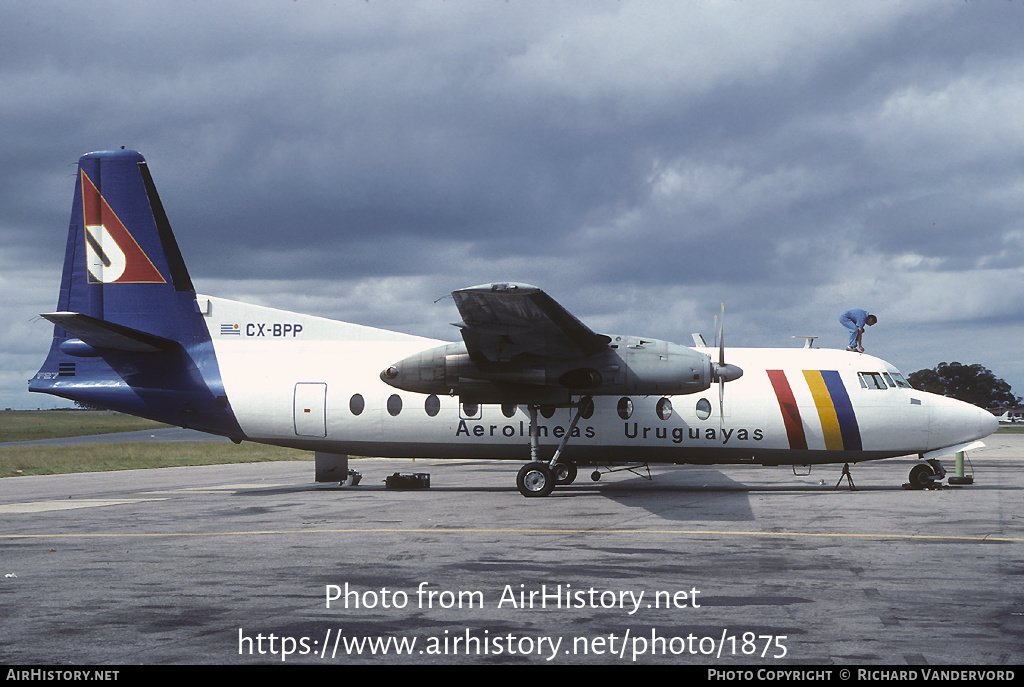 Aircraft Photo of CX-BPP | Fairchild F-27J | Aerolíneas Uruguayas | AirHistory.net #1875