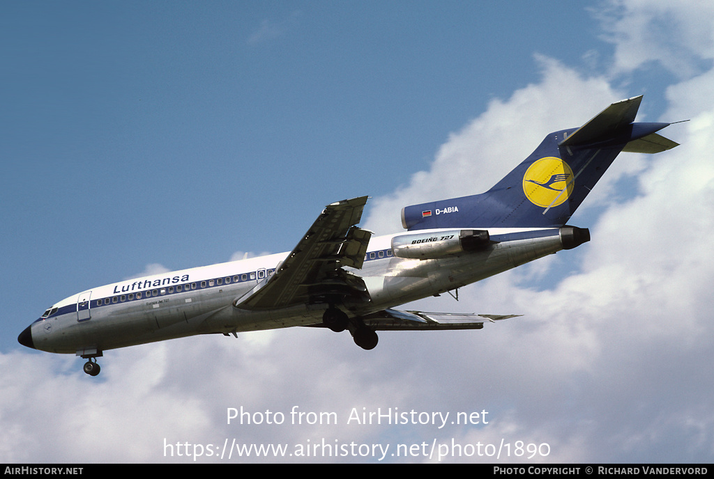 Aircraft Photo of D-ABIA | Boeing 727-30C | Lufthansa | AirHistory.net #1890