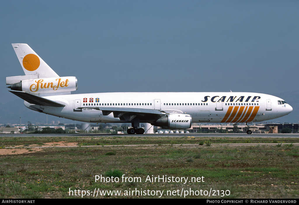 Aircraft Photo of SE-DHS | McDonnell Douglas DC-10-10 | Scanair | AirHistory.net #2130