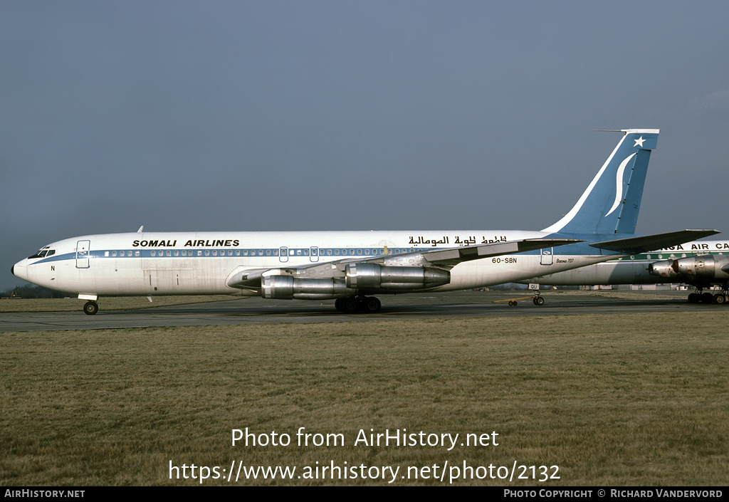 Aircraft Photo of 6O-SBN | Boeing 707-338C | Somali Airlines | AirHistory.net #2132