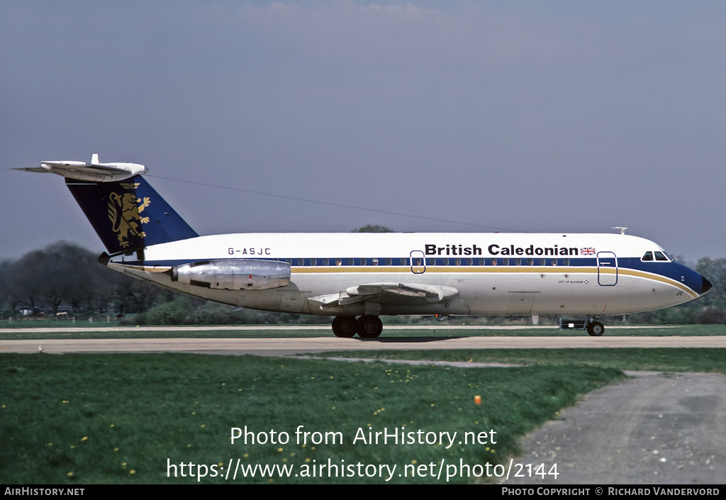 Aircraft Photo of G-ASJC | BAC 111-201AC One-Eleven | British Caledonian Airways | AirHistory.net #2144