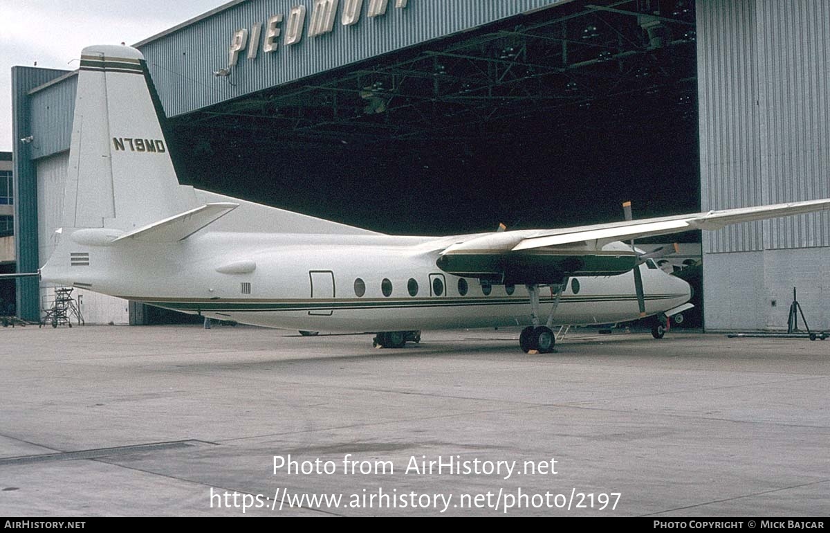 Aircraft Photo of N79MD | Fairchild F-27F | AirHistory.net #2197