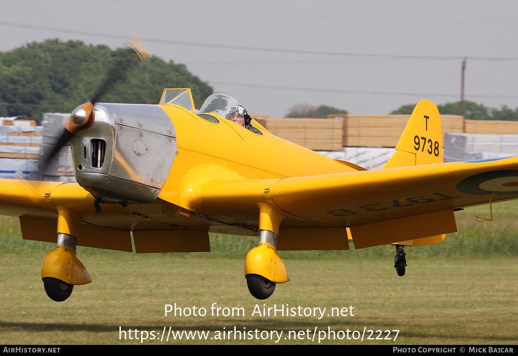 Aircraft Photo of G-AKAT / T9738 | Miles M.14A Hawk Trainer 3 | UK - Air Force | AirHistory.net #2227