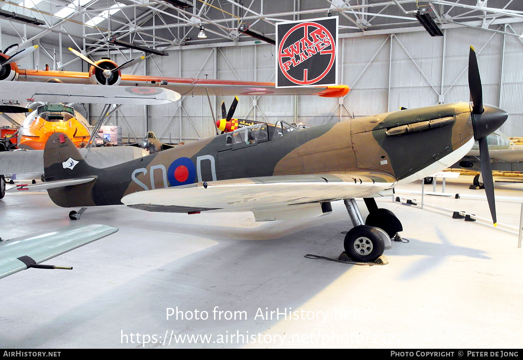 Aircraft Photo of K9942 | Supermarine 300 Spitfire Mk1A | UK - Air Force | AirHistory.net #2327