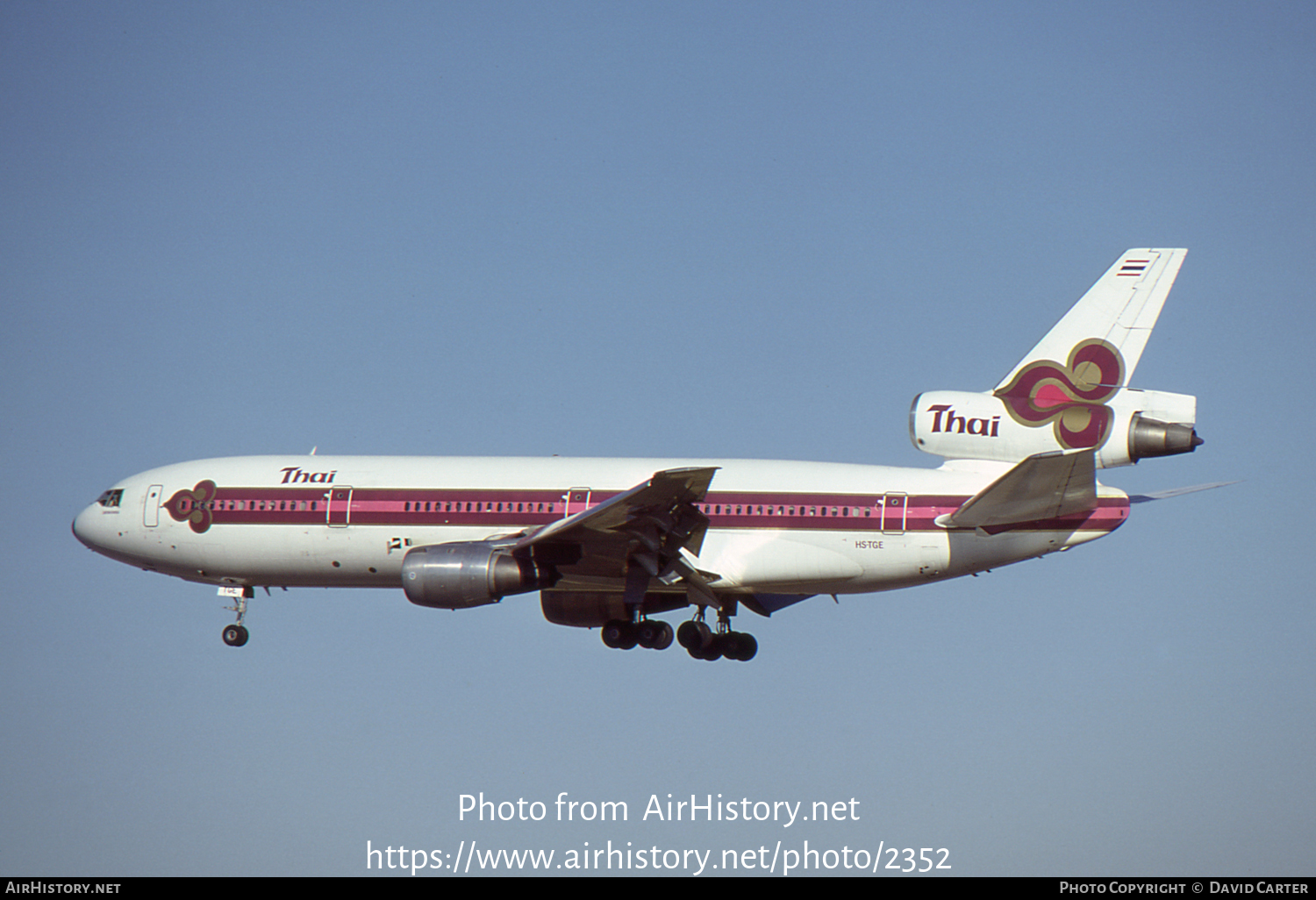 Aircraft Photo of HS-TGE | McDonnell Douglas DC-10-30 | Thai Airways International | AirHistory.net #2352