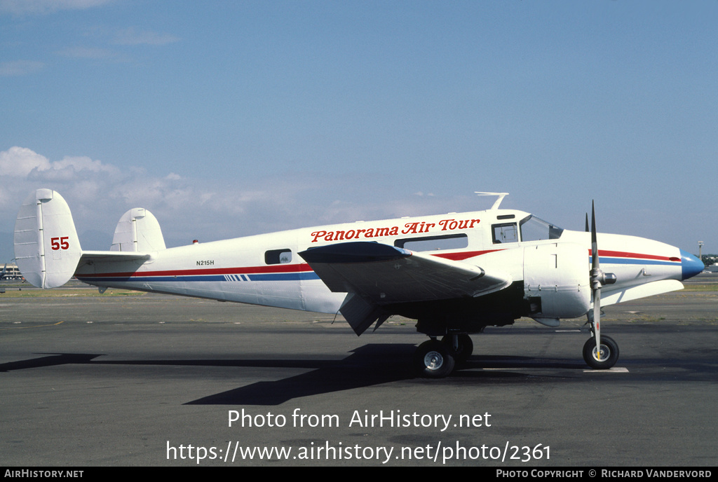 Aircraft Photo of N215H | Beech C-45G Expeditor/Tri-Gear | Panorama Air Tour | AirHistory.net #2361