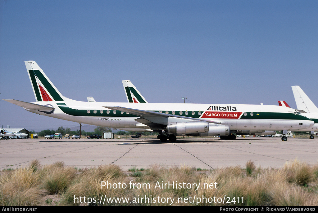 Aircraft Photo of I-DIWC | McDonnell Douglas DC-8-62H/CF | Alitalia Cargo System | AirHistory.net #2411