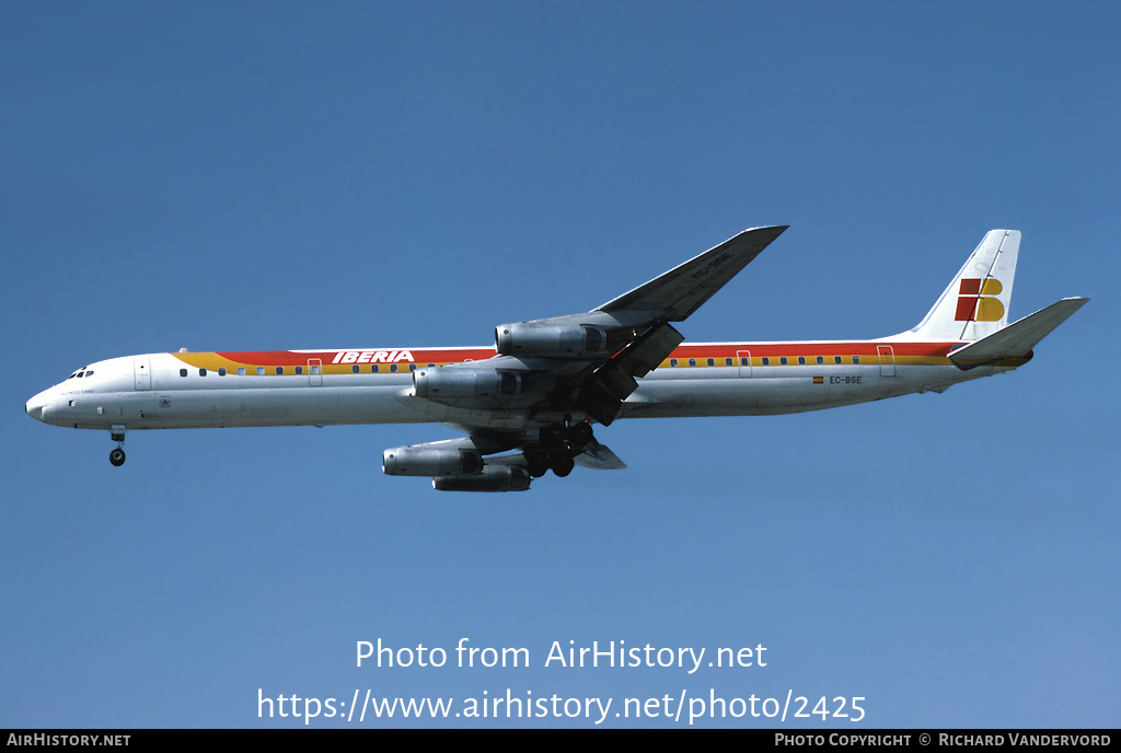 Aircraft Photo of EC-BSE | McDonnell Douglas DC-8-63 | Iberia | AirHistory.net #2425